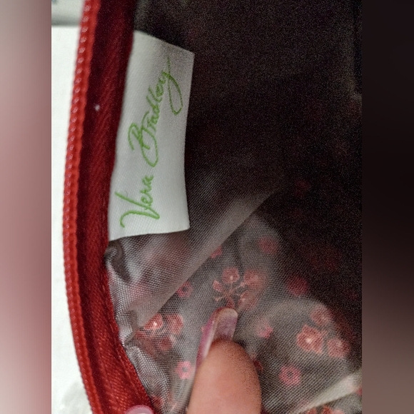 Two Vera Bradley Paisley Lined Zippered Travel Make Up Storage Pouch - Picture 9 of 14